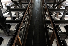 Walk above the North Transept ceiling